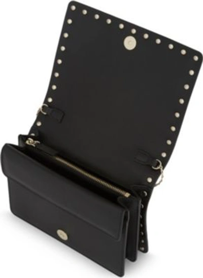 Shop Valentino Rockstud Small Leather Cross-body Bag In Black