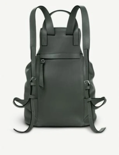 Shop Loewe Small Leather Backpack In Cypress