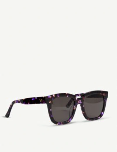 Shop Gentle Monster Dreamer Hoff Mirrored Acetate Sunglasses In Purple