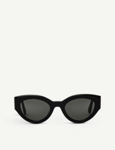 Shop Gentle Monster Tazi Acetate Sunglasses In Black