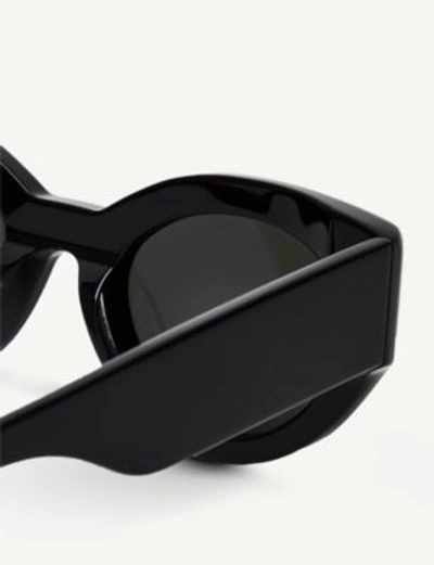 Shop Gentle Monster Tazi Acetate Sunglasses In Black