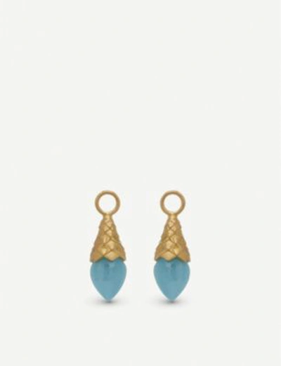 Shop Annoushka 18ct Yellow Gold And Aquamarine Earring Drops