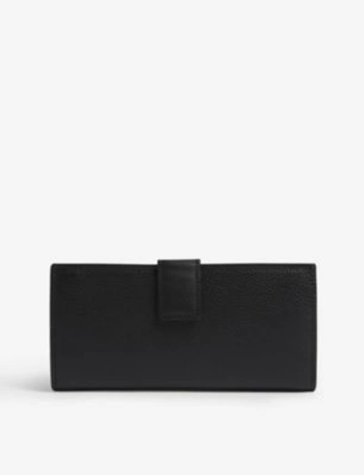 Shop Alexander Mcqueen Skull Continental Wallet In Black