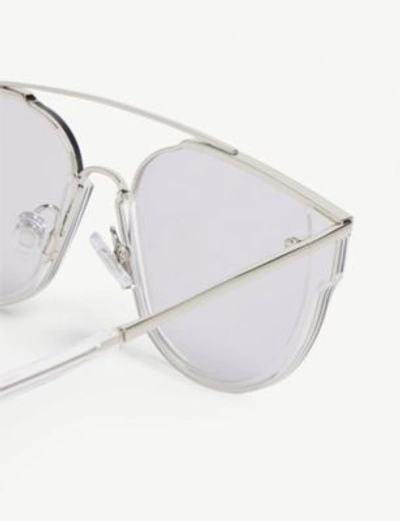 Shop Gentle Monster Loe.s Pilot-frame Sunglasses In Clear