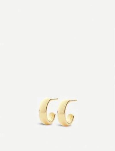 Shop Monica Vinader Fiji 18ct Gold Vermeil Mini Hoop Earrings