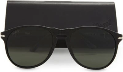 Shop Persol Po6649s Aviator Sunglasses In Black