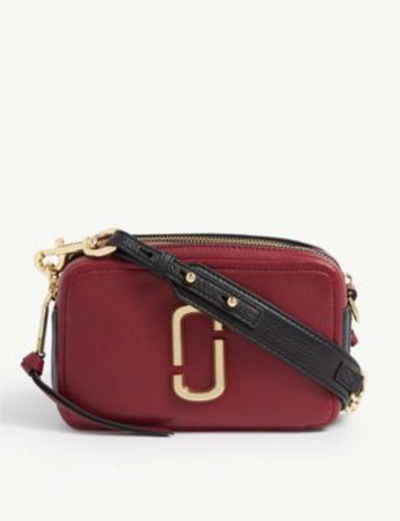 Shop Marc Jacobs Softshot Bag In Burgundy Multi