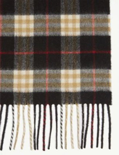Shop Burberry Vintage Check Cashmere Scarf In Black