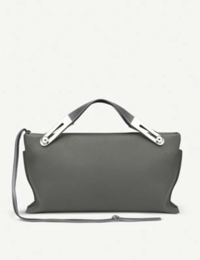 Shop Loewe Grey Missy Leather Bag In Anthracite