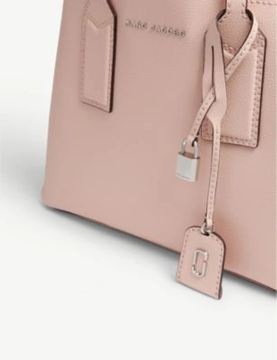 Shop Marc Jacobs The Editor Leather Shoulder Bag In Pearl Pink
