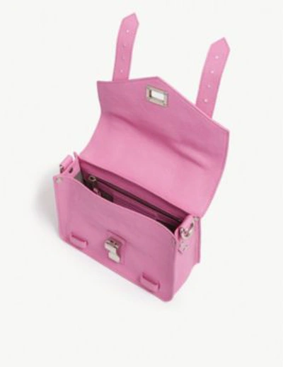 Shop Proenza Schouler Ps1 Mini Leather Cross-body Bag In Lilac
