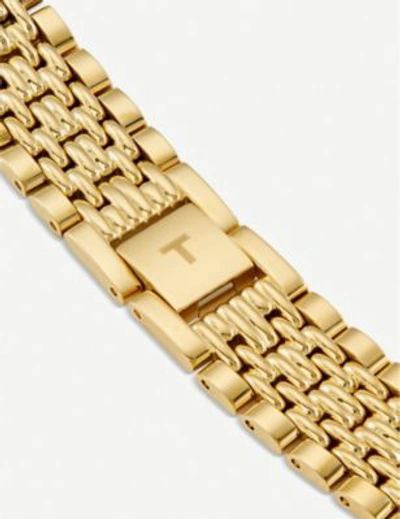 Shop Tissot Womens Gold T1092103302100 T-classic Gold-plated Stainless Steel Quartz Watch
