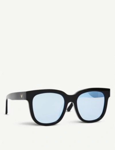 Shop Gentle Monster Salt Acetate Sunglasses In Black Blue