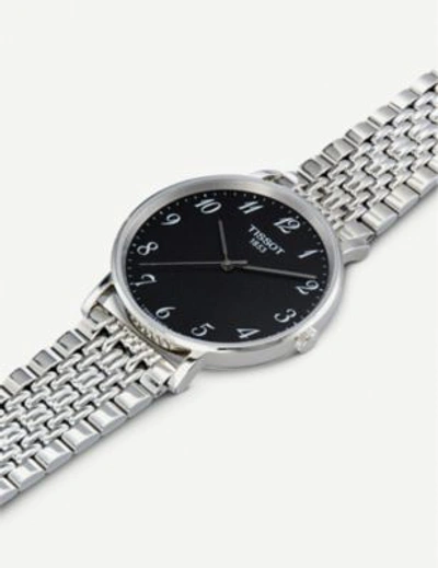 Shop Tissot T109.410.11.072.00 Everytime Stainless Steel Watch