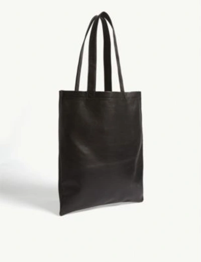 Shop Isaac Reina Lambskin Tote Bag In Black
