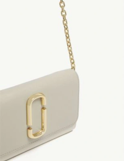 Shop Marc Jacobs Snapshot Leather Wallet-on-chain In Dust Multi