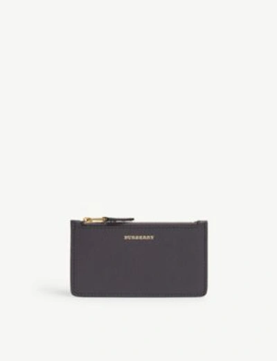 Shop Burberry Somerset Card Case In Charcoal Grey