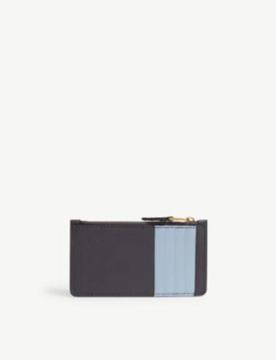 Shop Burberry Somerset Card Case In Charcoal Grey