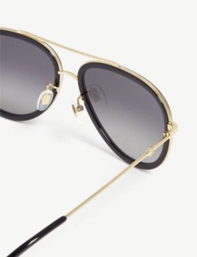 Gucci Gg0062s Pilot-frame Sunglasses In Gold
