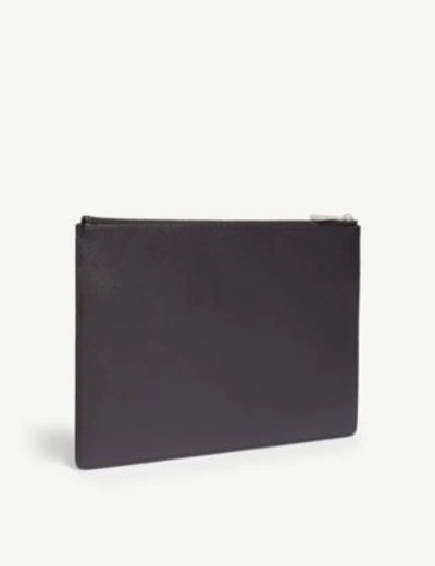 Shop Givenchy Logo Clutch Bag In Black/white