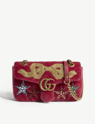 gucci marmont velvet raspberry