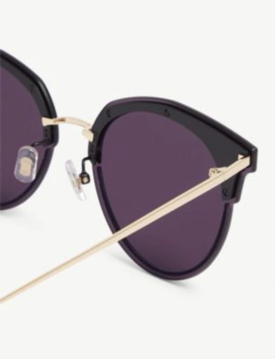 Shop Gentle Monster Tool Cat Eye-frame Sunglasses In Black Gold