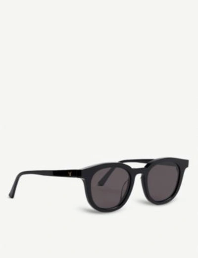 Shop Gentle Monster Key West Acetate Sunglasses In Black