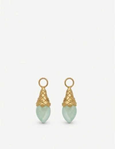Shop Annoushka 18ct Yellow Gold And Jade Earring Drops