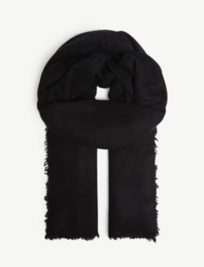 Shop Jane Carr The Luxe Cashmere Scarf In Black