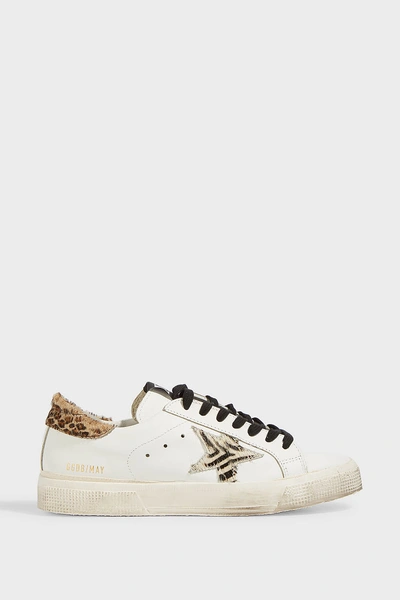 Shop Golden Goose May Trainers In White