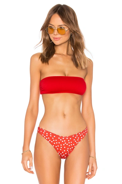 Shop Beach Riot Kelsey Bikini Top In Red
