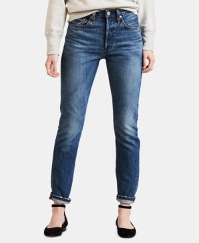 Shop Levi's 501 Skinny Jeans In Medium Blue 1