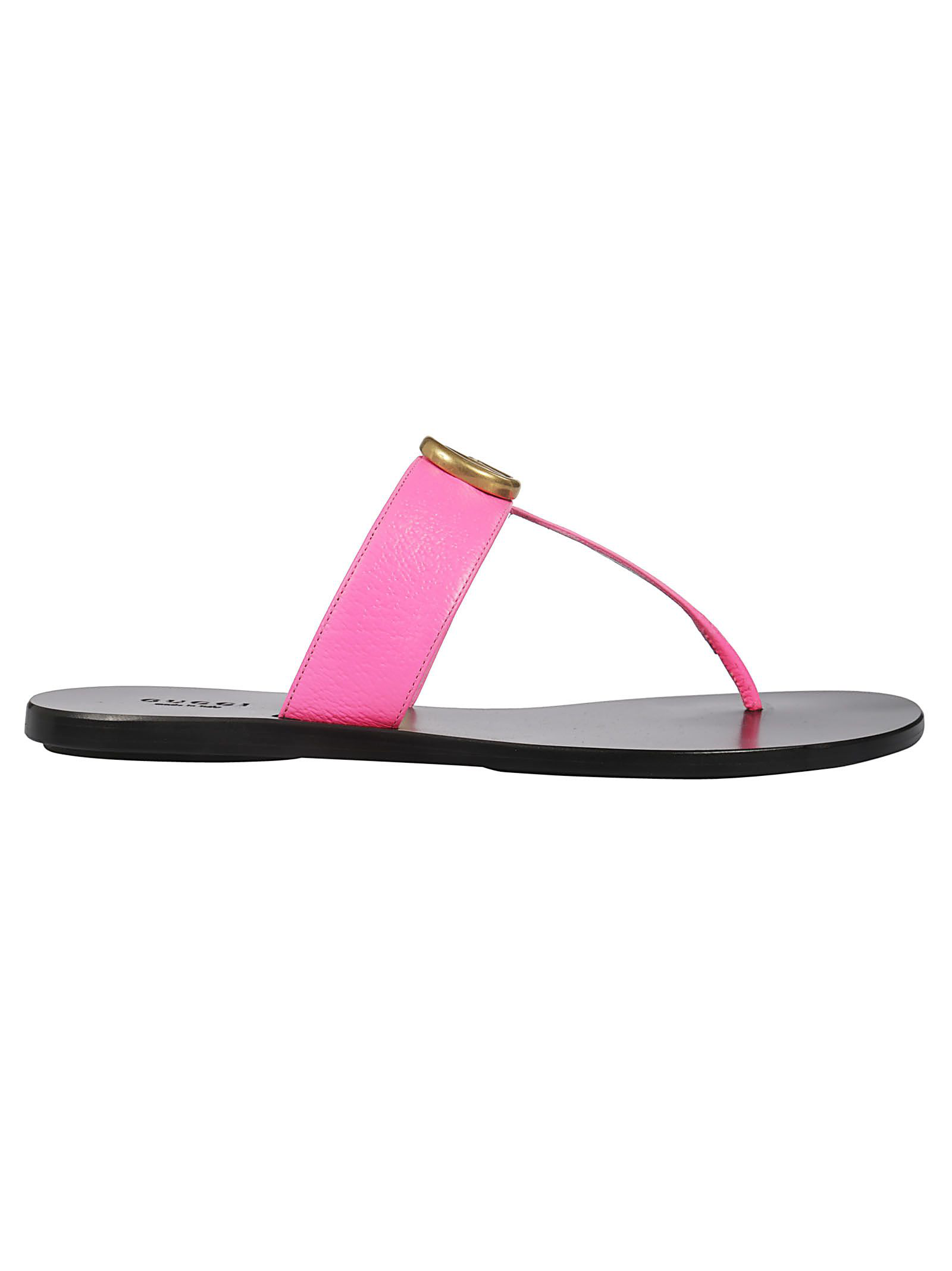 leather thong sandal with double g price