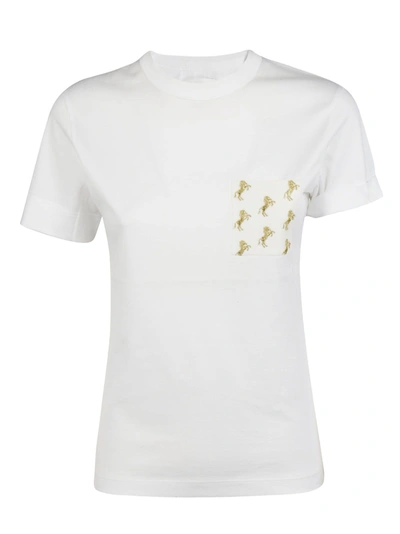 Shop Chloé Ring Detail T-shirt In White