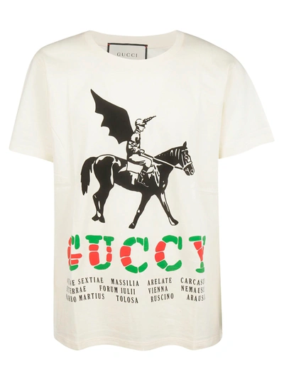 Shop Gucci Oversized T-shirt In Sunkissed Multicolor