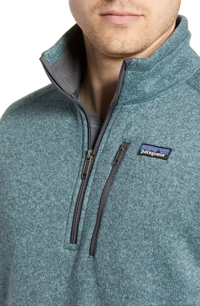 Shop Patagonia Better Sweater Quarter Zip Pullover In Shadow Blue