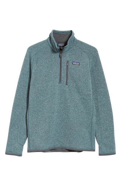 Shop Patagonia Better Sweater Quarter Zip Pullover In Shadow Blue