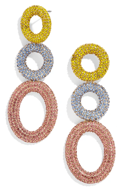 Shop Baublebar Mimi Tiered Drop Earrings In Yellow/ Lavender/ Pink