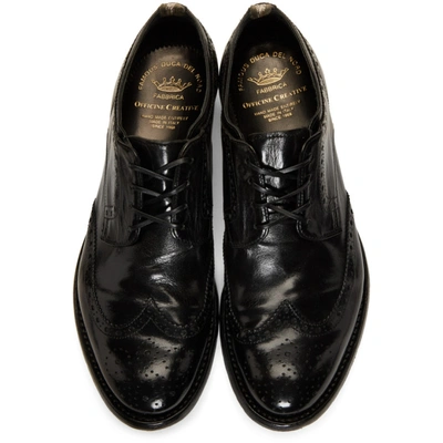 OFFICINE CREATIVE 黑色 ANATOMIA 3 布洛克鞋