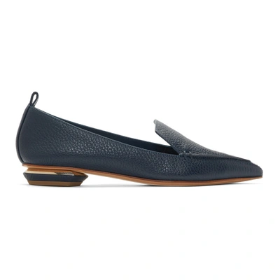 Shop Nicholas Kirkwood Blue Beya Loafers In B73 Blue