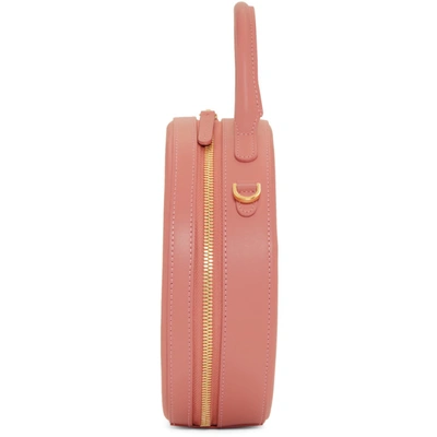 Shop Mansur Gavriel Pink Circle Crossbody Bag In Blush