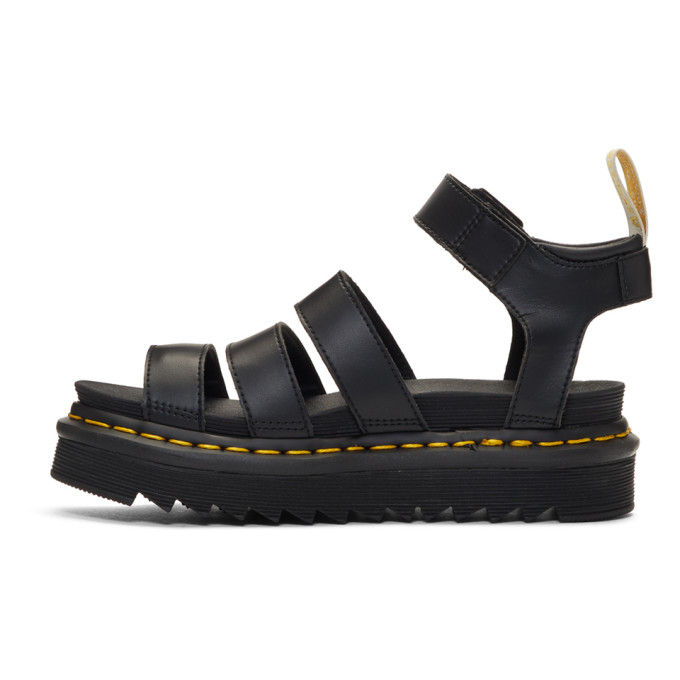 black vegan blaire sandals