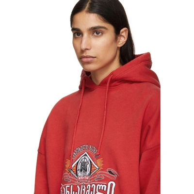 Shop Vetements Red Secret Society Hoodie