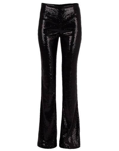 Shop Galvan Galaxy Sequin Pant In Black