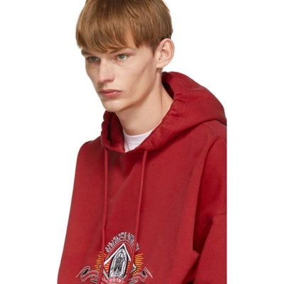 Shop Vetements Red Secret Society Hoodie