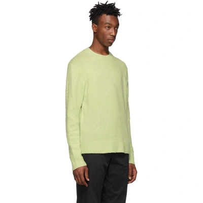 Shop Acne Studios Green Peele Sweater In Pale Green