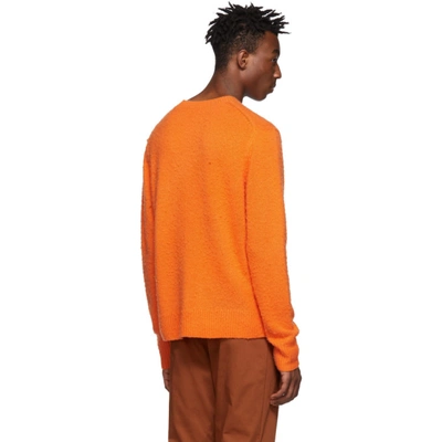 Shop Acne Studios Orange Peele Sweater In Pumpkinorng