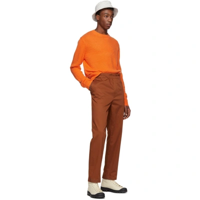 Shop Acne Studios Orange Peele Sweater In Pumpkinorng