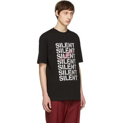 Shop Lanvin Black Multi Silent T-shirt In 10 Black