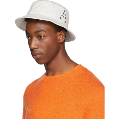 Shop Acne Studios Off-white Twill Buk A Bucket Hat